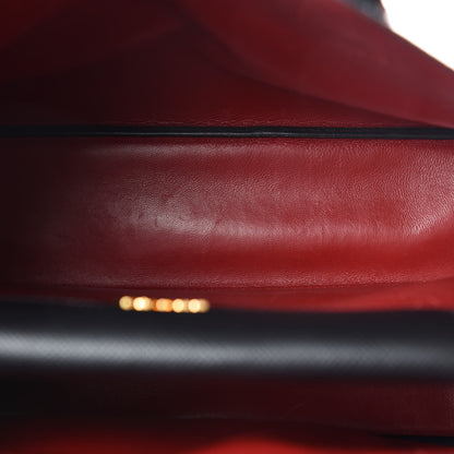 Prada Saffiano Cuir Medium Double Bag Black Fuoco 8 of 12