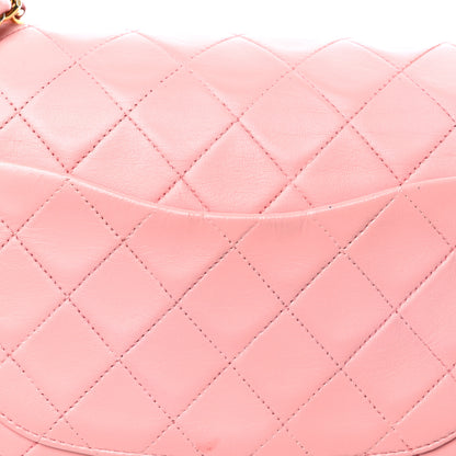 Chanel Lambskin Quilted Medium Double Flap Light Pink 15 of 17