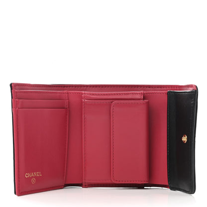Chanel Lambskin Quilted Chanel 19 Small Flap Wallet Black 5 of 8