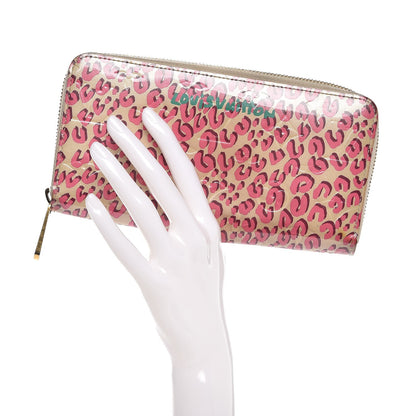 Louis Vuitton Vernis Leopard Zippy Wallet Blanc Corail 2 of 9