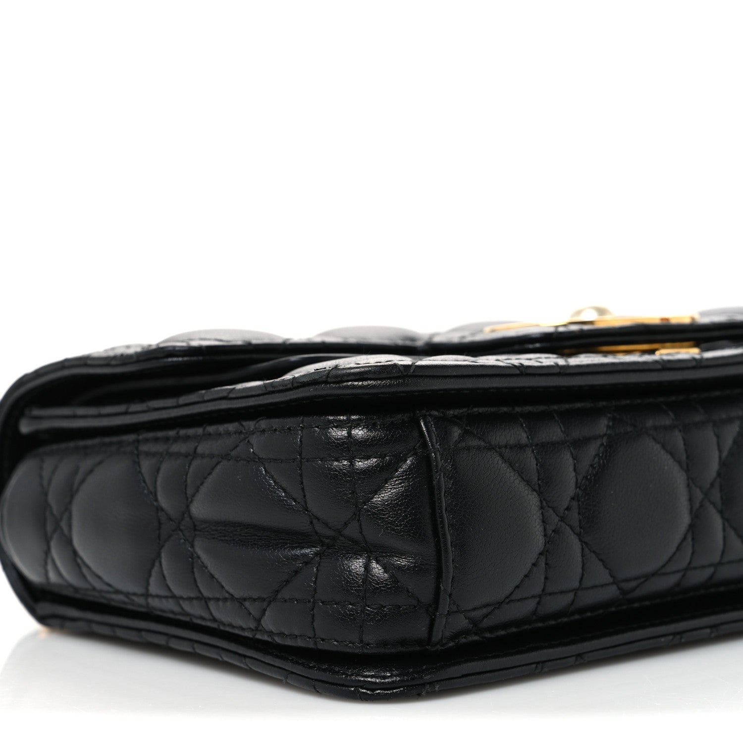 Christian Dior Calfskin Cannage Small Dior Jolie Top Handle Black 9 of 12