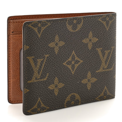 Louis Vuitton Monogram Mens Porte-Billets 3 Card Billfold Wallet 3 of 8