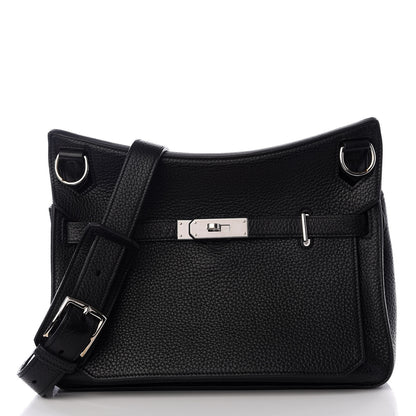 Hermes Taurillon Clemence Jypsiere 28 Black 1 of 8