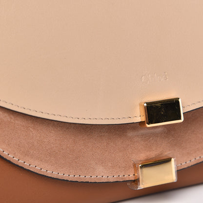 Chloe Calfskin Suede Georgia Flap Wallet Pearl Beige 10 of 10