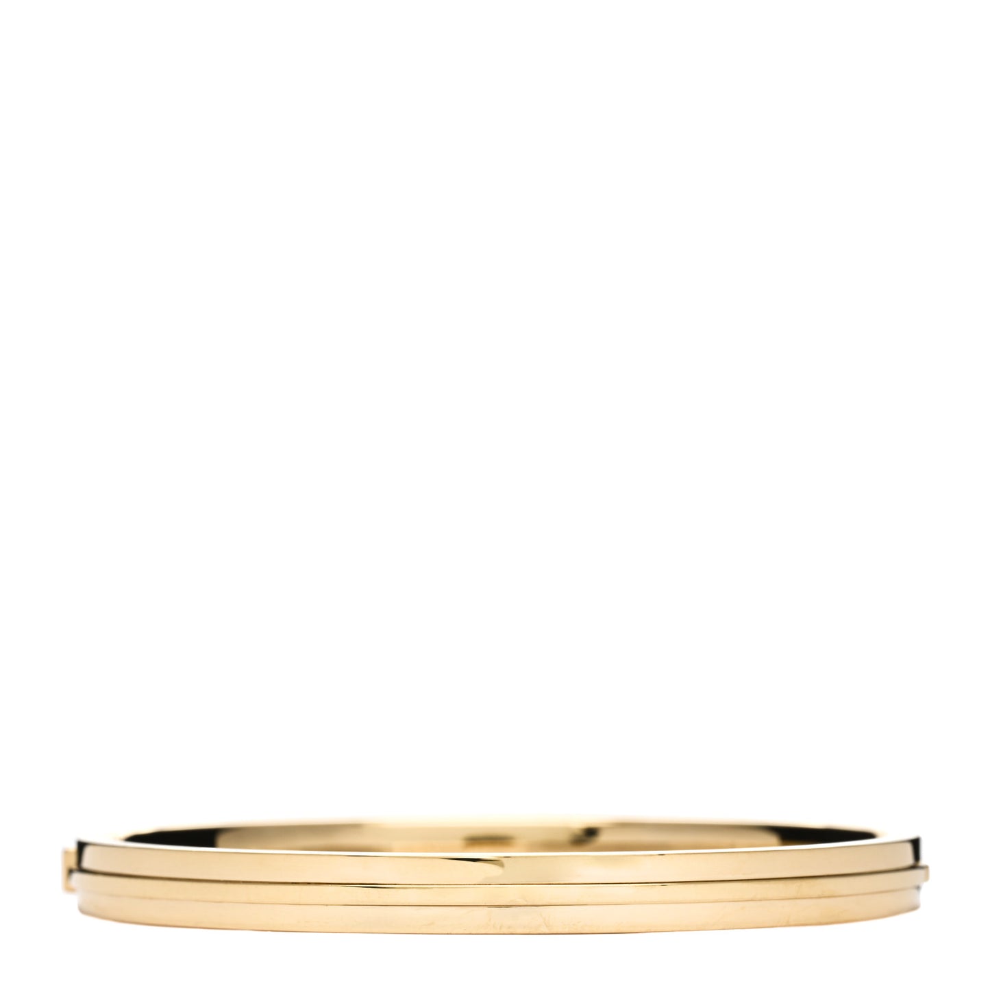 18K Yellow Gold T Hinged Bangle Bracelet