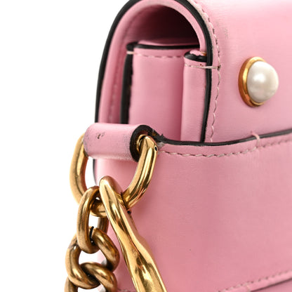 Gucci Nappa Pearl Studded Mini Queen Margaret Broadway Shoulder Bag Sugar Pink 13 of 14