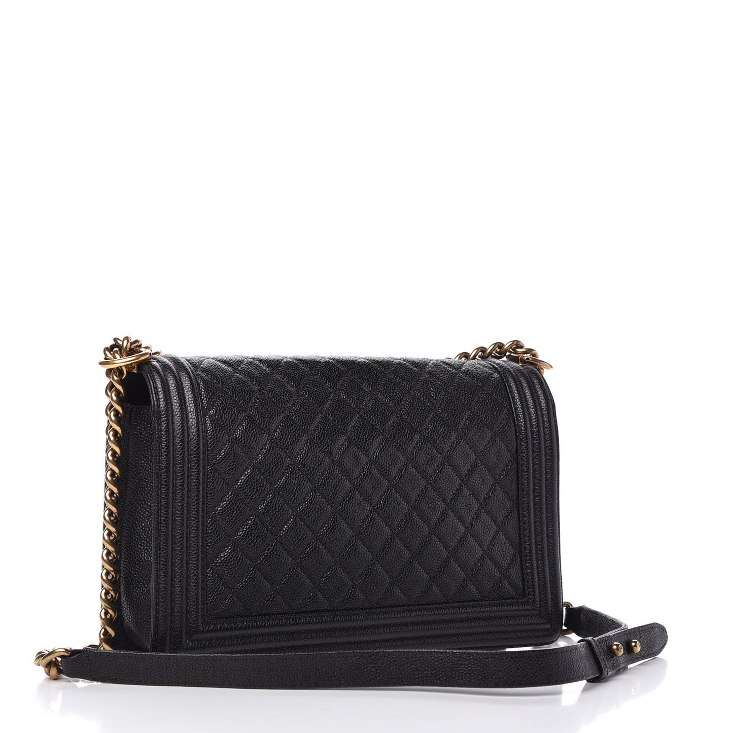 Caviar Quilted New Medium Boy Flap Black