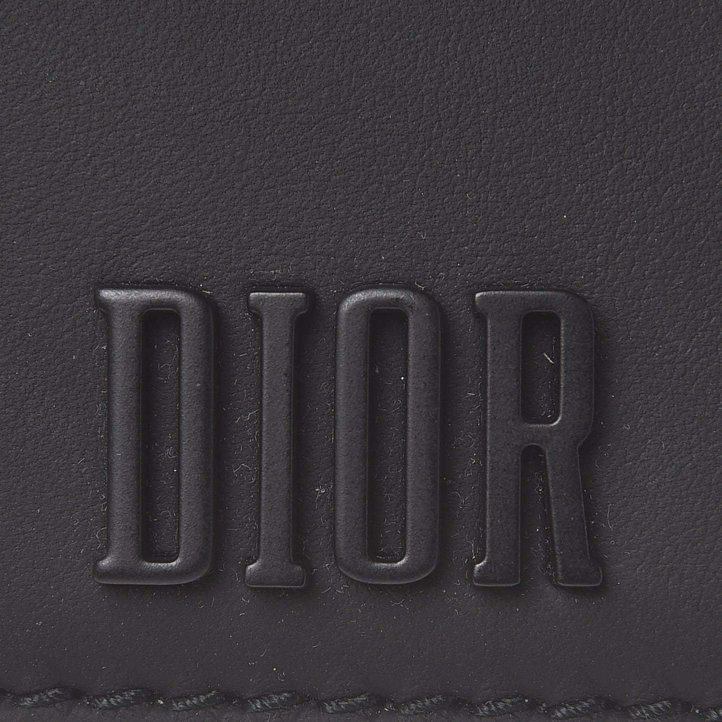 Calfskin D-Fence Card Holder Black