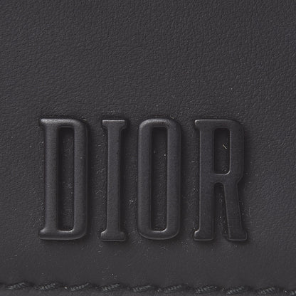 Christian Dior Calfskin D-Fence Card Holder Black 7 of 9