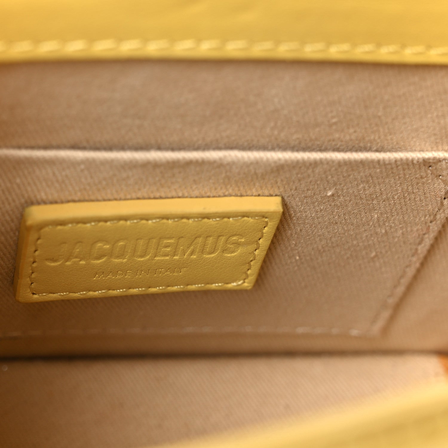 Jacquemus Smooth Calfskin Le Chiquito Moyen Yellow 6 of 9