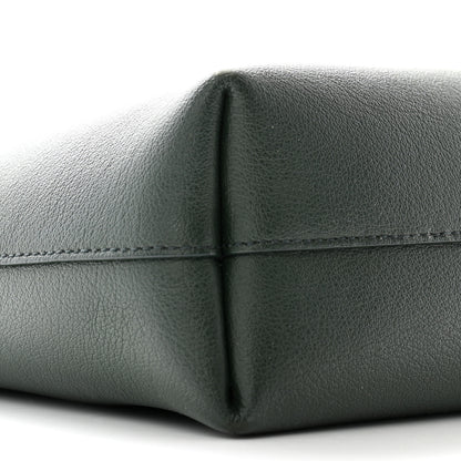 Saint Laurent Calfskin Toy Shopping Tote Vert Fonce 9 of 12