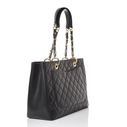 Chanel Caviar Quilted Grand Shopping Tote GST Black 3 of 9