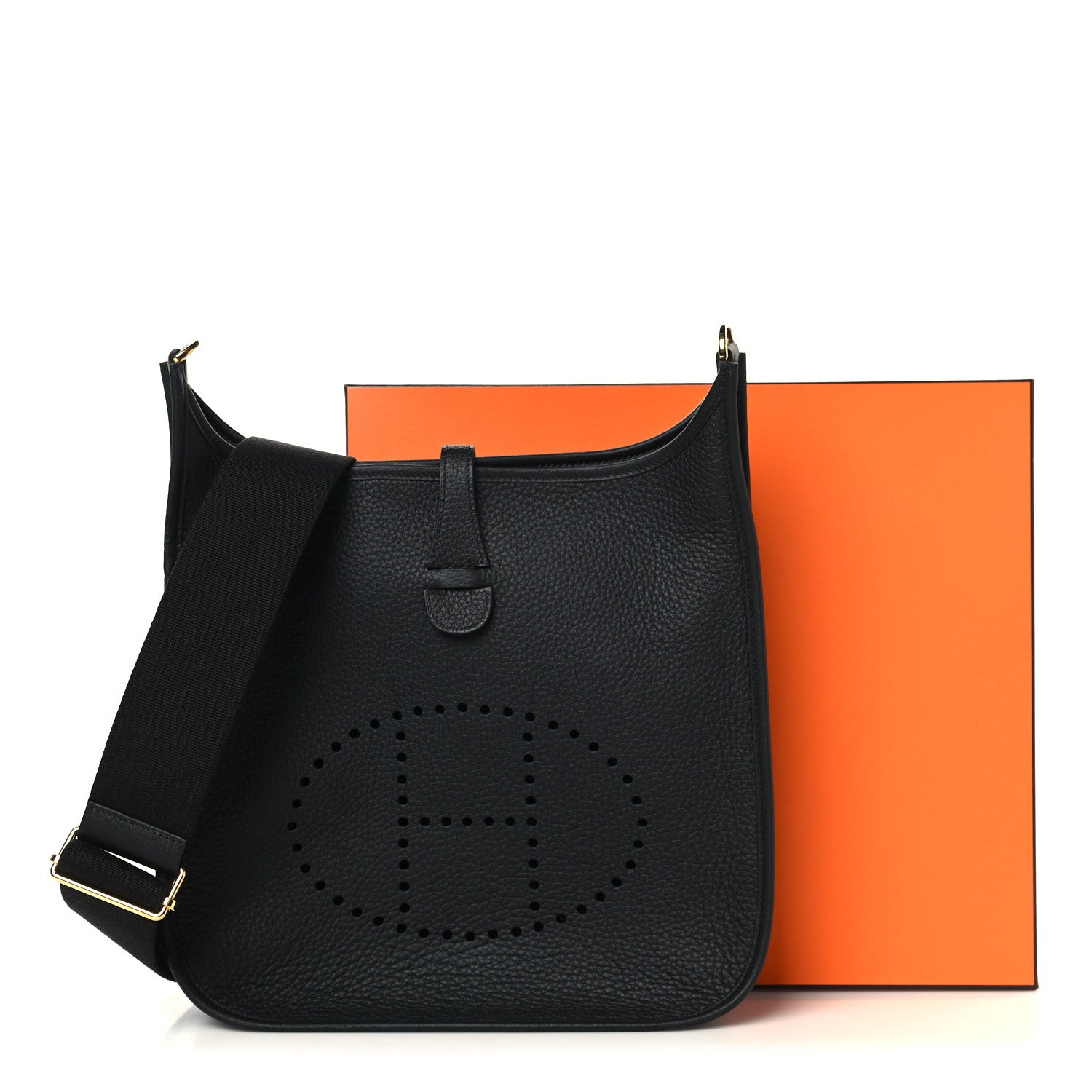 Hermes Taurillon Clemence Evelyne III PM Black 11 of 11