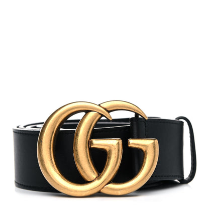 Gucci Calfskin Double G 40mm Belt 105 42 Black 1 of 6