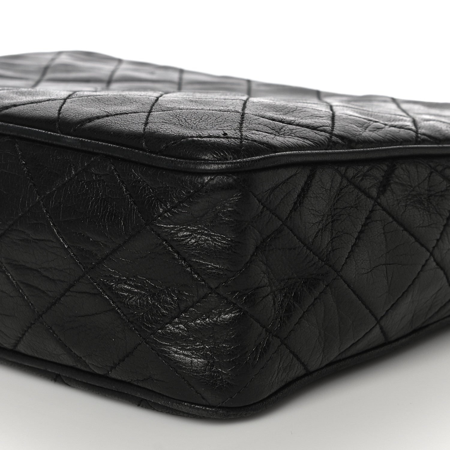 Chanel Lambskin Quilted CC Tassel Camera Case Black 7 of 14