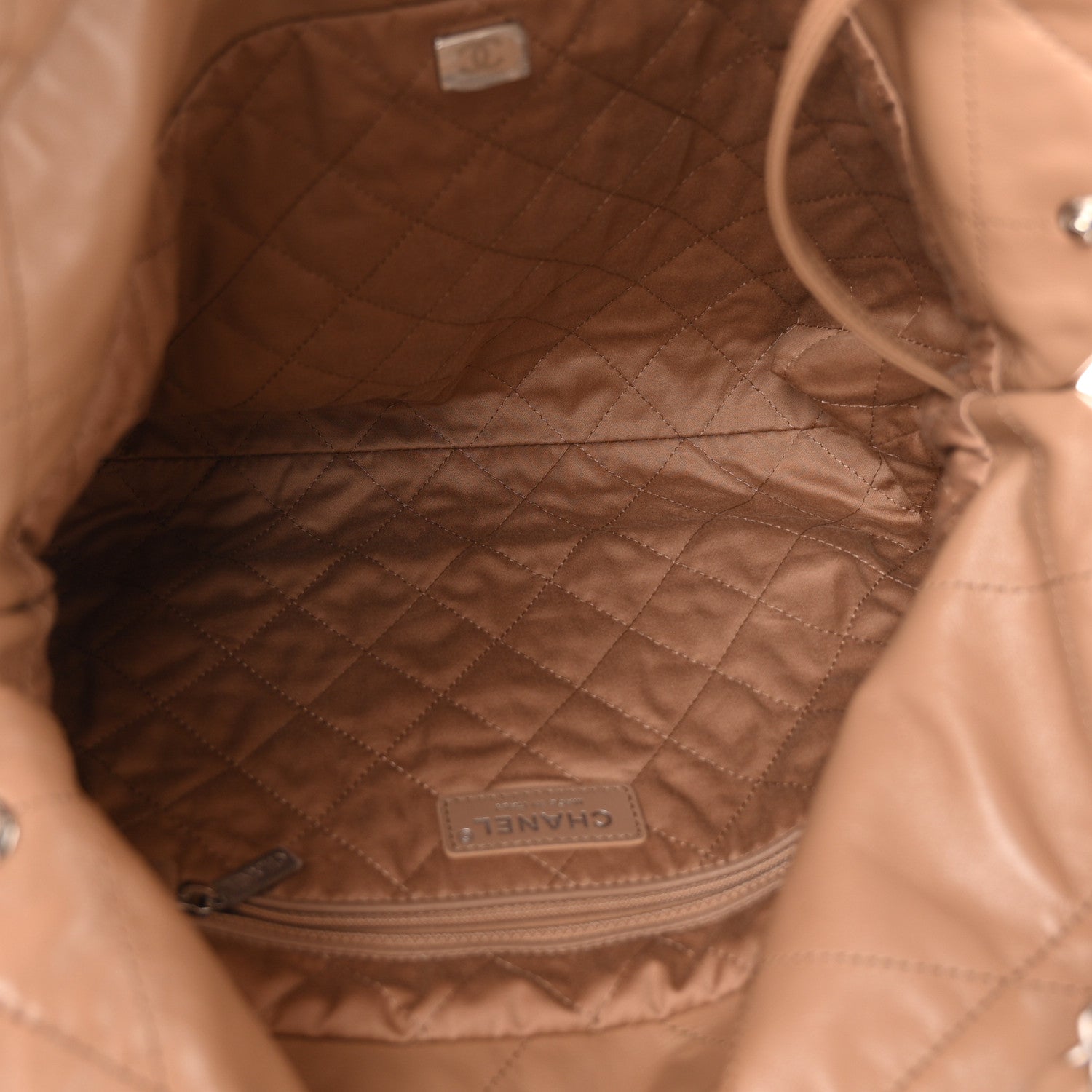 Chanel Shiny Calfskin Quilted Small Chanel 22 Beige 5 of 11