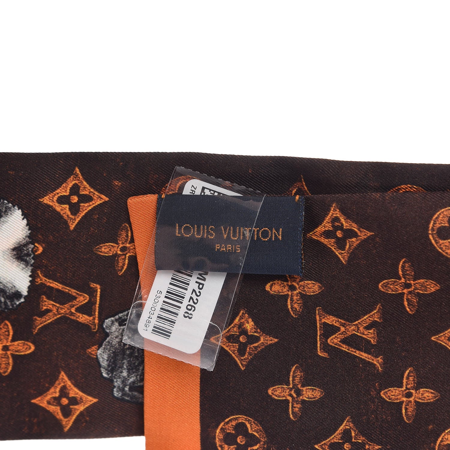 Louis Vuitton Silk Catogram Classic Bandeau Marron 4 of 4