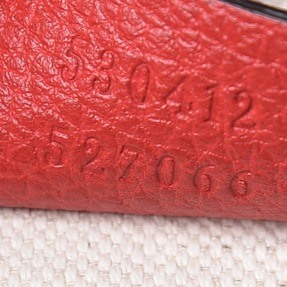 Gucci Grained Calfskin Logo Belt Bag Hibiscus Red 9 of 9