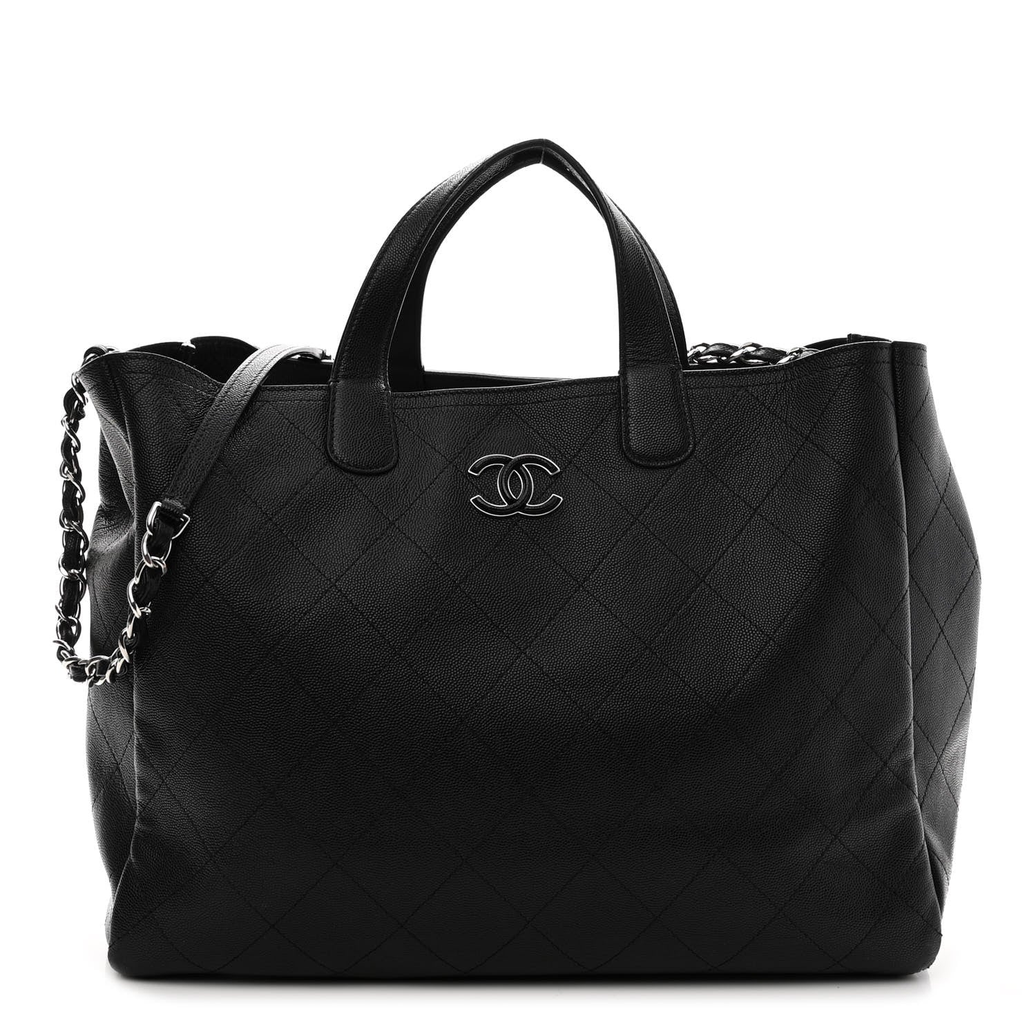 Chanel Caviar Stitched Large Shopping Tote Black 1 of 12