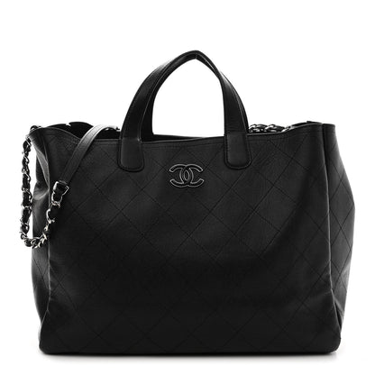 Chanel Caviar Stitched Large Shopping Tote Black 1 of 12