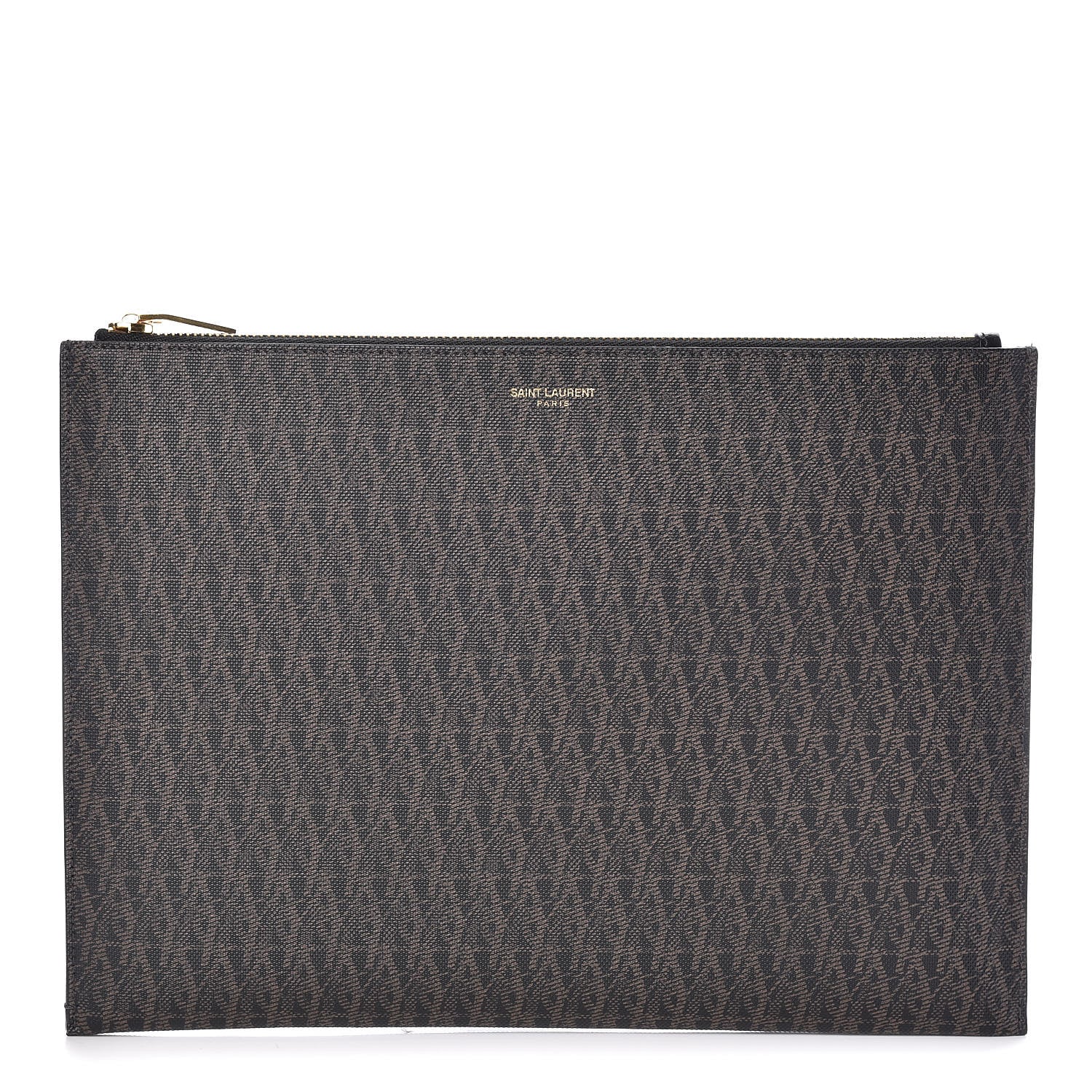 Saint Laurent Toile Classic Monogram IPad Pouch Black Lino 1 of 8