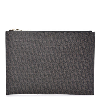 Saint Laurent Toile Classic Monogram IPad Pouch Black Lino 1 of 8