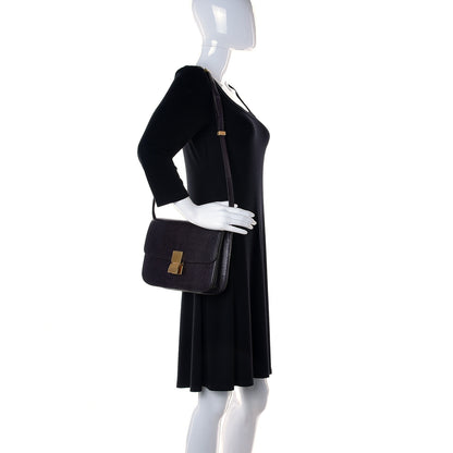Celine Lizard Medium Classic Box Flap Bag Velvet 2 of 8