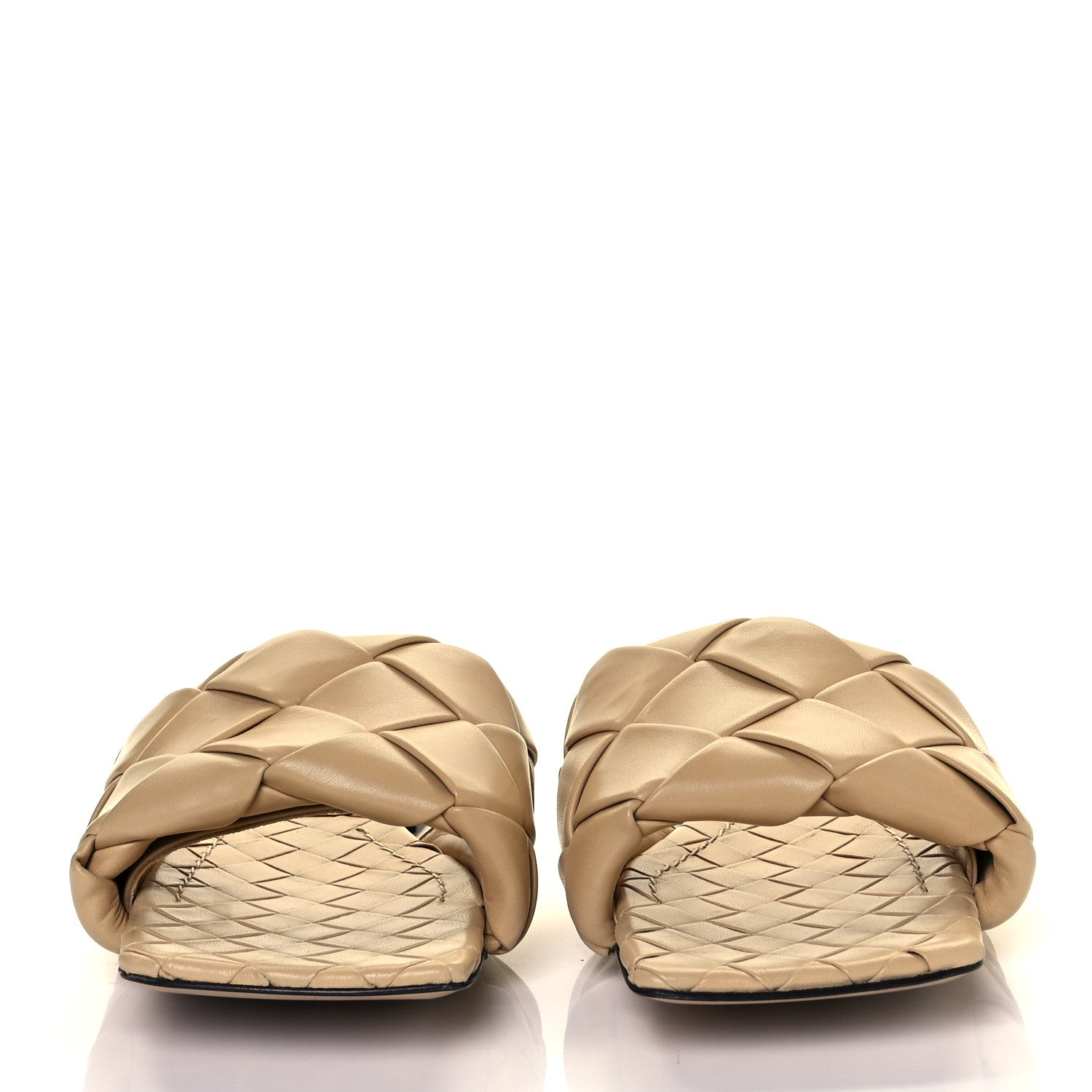 Bottega Veneta Nappa Maxi Intrecciato Lido Flat Sandals 38.5 Bandage 2 of 7