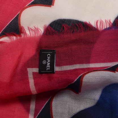 Chanel Cashmere Flower Scarf Pink 6 of 6