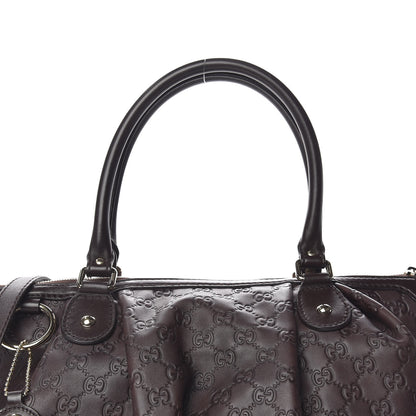 Gucci Guccissima Large Sukey Top Handle Bag Chocolate 8 of 11