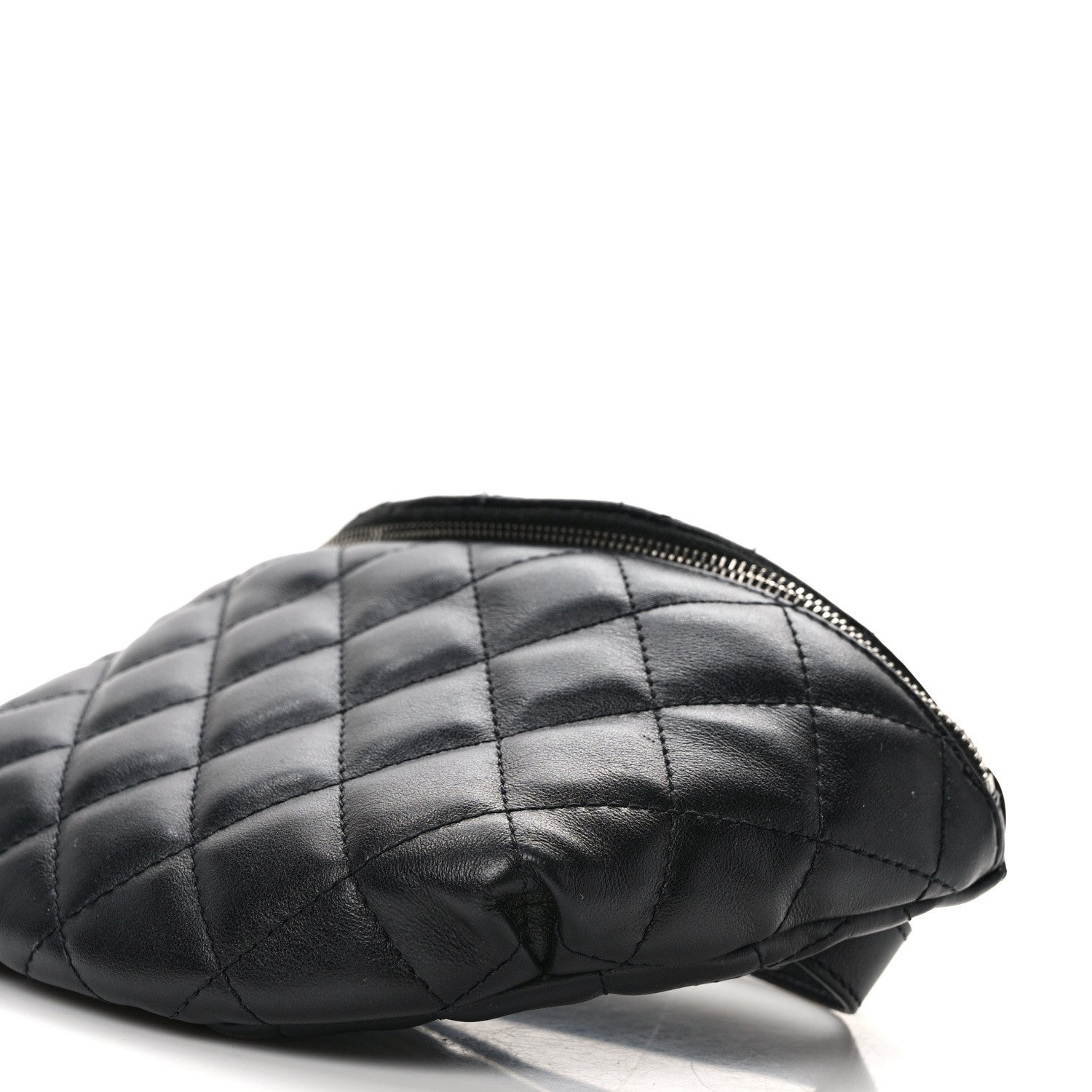 Chanel Calfskin Quilted Waist Belt Bag Black 10 of 16