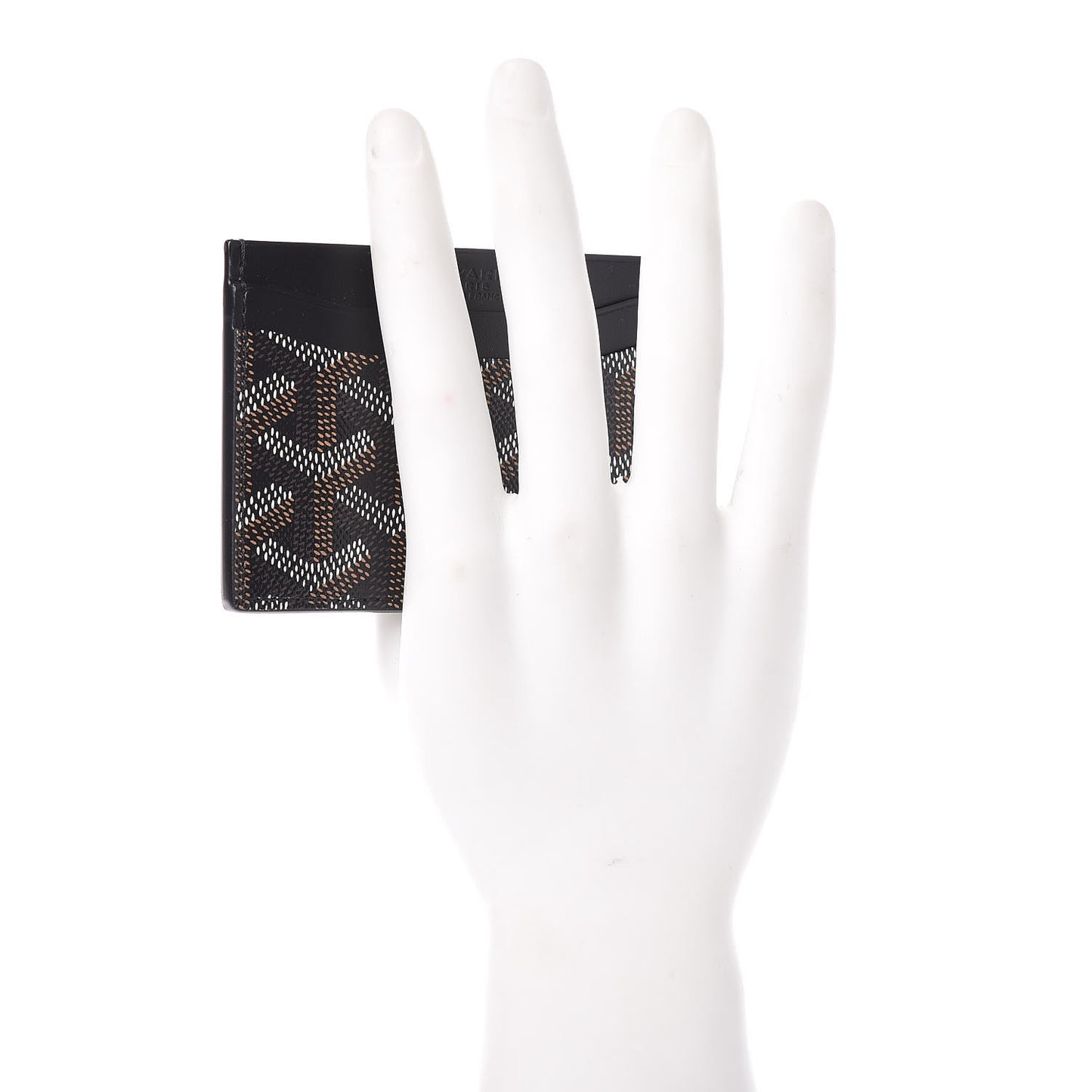 Goyardine Saint Sulpice Card Holder Black
