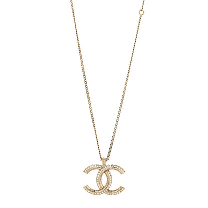 Chanel Metal Quilted CC Necklace Gold 1 of 4