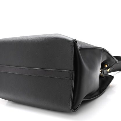 Prada Saffiano City Calfskin Small Paradigme Bag Black 10 of 12