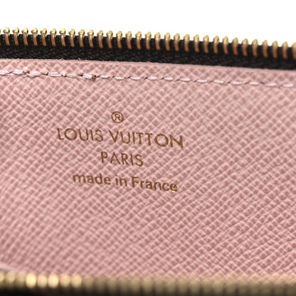 Louis Vuitton Damier Ebene Recto Verso Card Holder Rose Ballerine 6 of 8