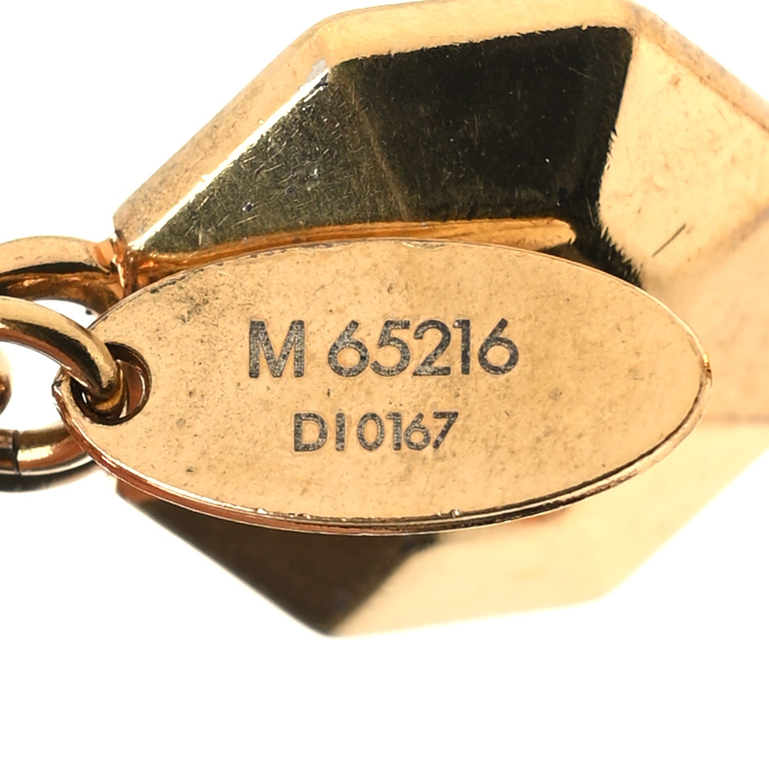 Louis Vuitton LV Facettes Bag Charm Key Holder Gold 4 of 4