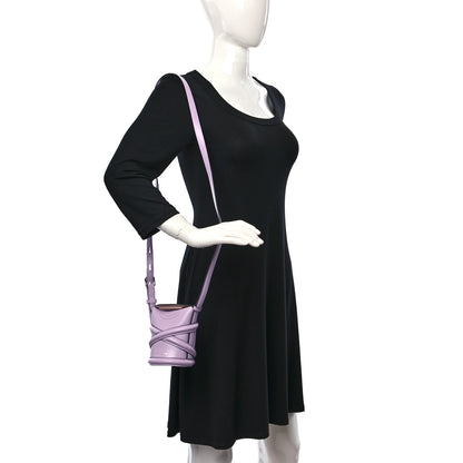 Alexander McQueen Calfskin Mini Curve Bucket Bag Light Purple 2 of 8
