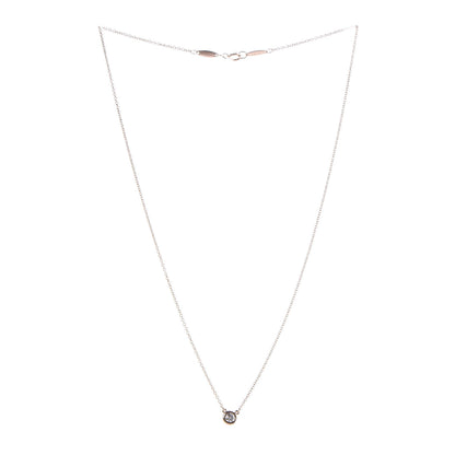 Tiffany 18K Rose Gold Diamond .14ct Elsa Peretti Diamonds by the Yard Pendant Necklace 3 of 8