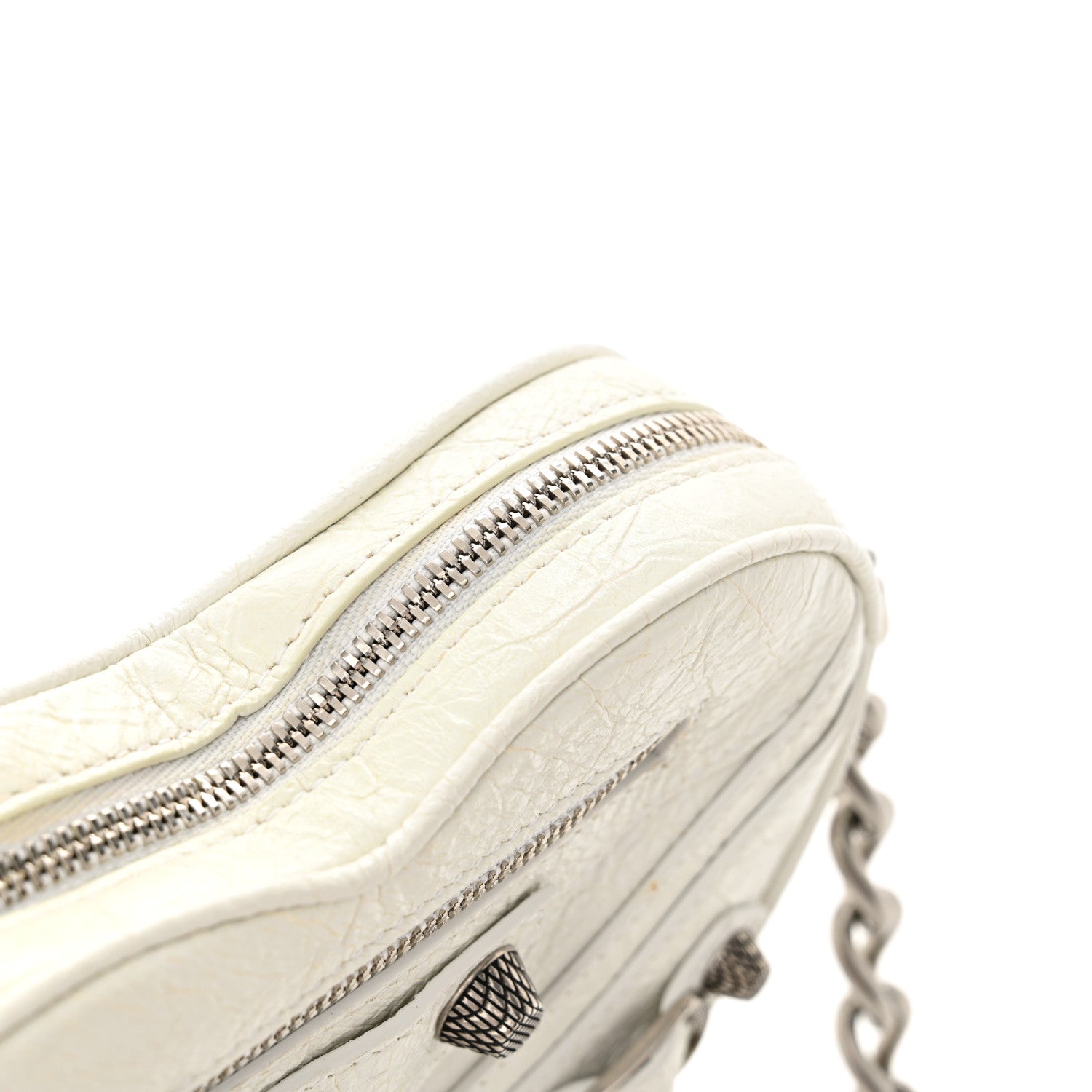 Balenciaga Agneau Arena Mini Le Cagole Heart Bag Optic White 12 of 15