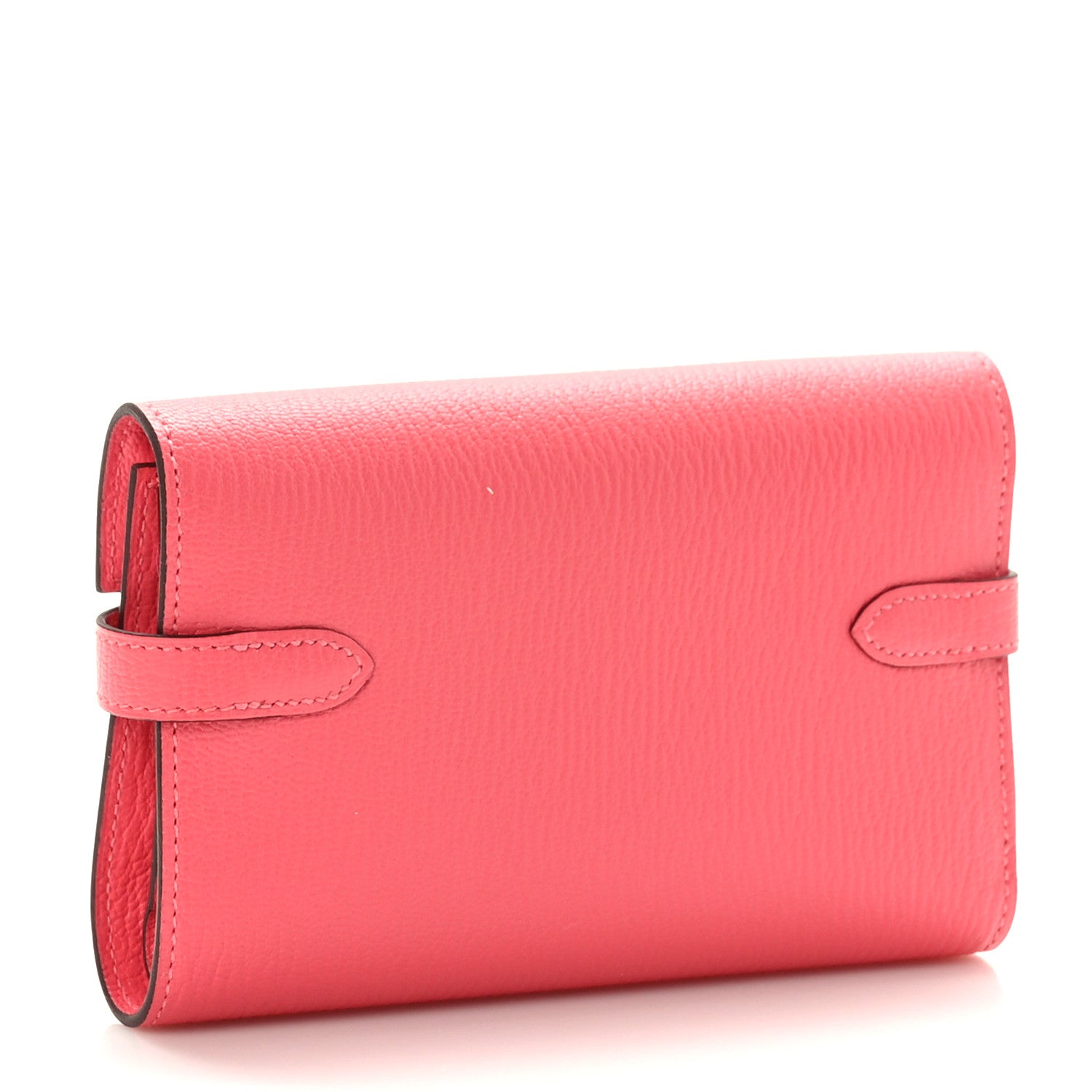 Hermes Chevre Mysore Medium Kelly Wallet Rose Lipstick 3 of 8