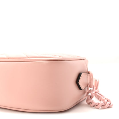 Gucci Calfskin Matelasse Monochrome Mini GG Marmont Chain Shoulder Bag Perfect Pink 10 of 10
