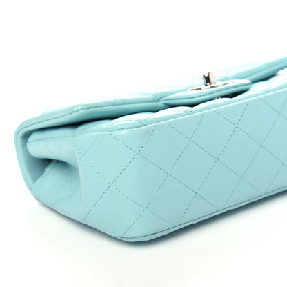 Chanel Lambskin Quilted Mini Rectangular Flap Light Blue 8 of 10