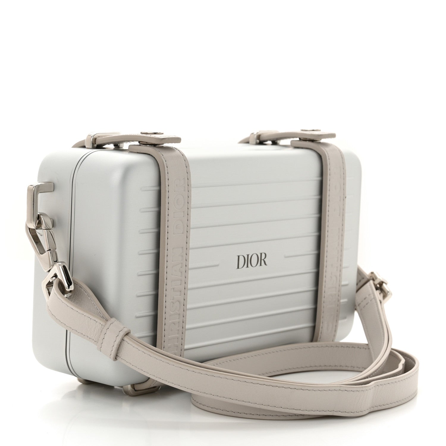 Christian Dior X RIMOWA Aluminum Personal Clutch On Strap Silver 3 of 12