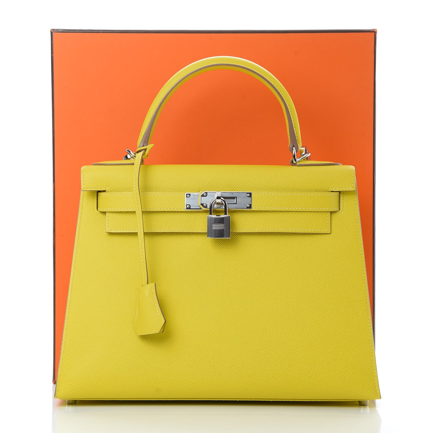 Hermes Epsom Kelly Sellier 28 Lime 11 of 11