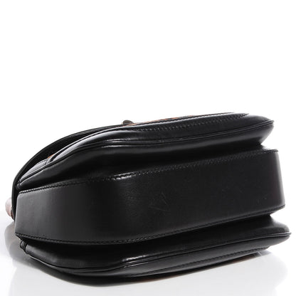 Gucci Calf Hair Jaguar Printed Medium New Bamboo Top Handle Bag Black 4 of 7