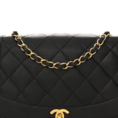 Chanel Lambskin Quilted Medium Single Flap Black 8 of 13