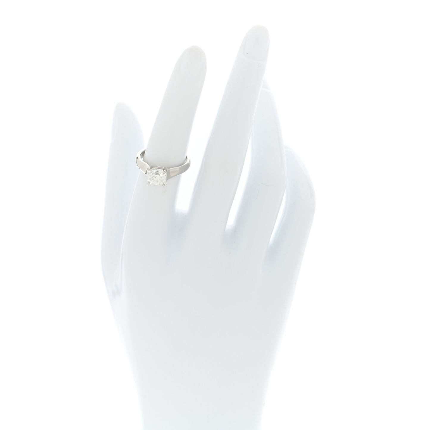 Platinum Diamond 1.51ct Solitaire Lucida Engagement Ring 52 6