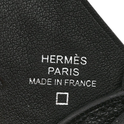 Hermes Epsom Chevre Mysore Swift Alligator Lizard Birdy Bag Charm Black 3 of 5