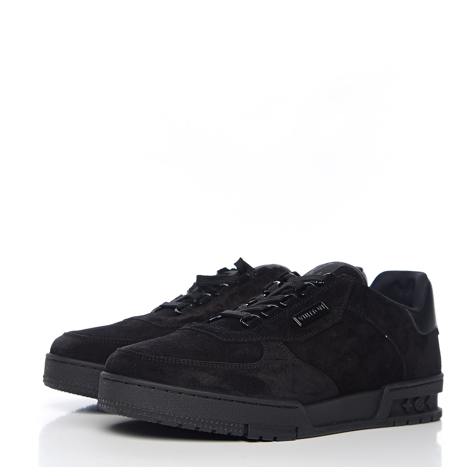 Louis Vuitton Suede Uniform Sneakers 9.5 Black 3 of 6