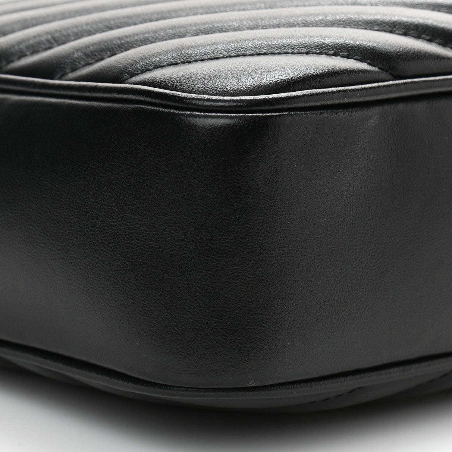 Saint Laurent Calfskin Matelasse Monogram Lou Camera Bag Black 8 of 11
